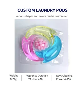 Dual Effect Laundry Fragrance Pods with Cleaning and Long Lasting Scent