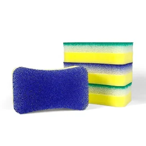 Dual-Layer Gradient Spray-Adhesive Filter Cotton Sponge Absorbent Dishwashing Scrub Sponge