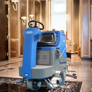 Dual Motor Ride-on Sweeper Scrubber Combo Machine with High Suction