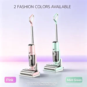 Dual-Motor Wireless Floor Washing Machine, 600ml Water Tank, High-Pressure Spray, Wet-Dry Vacuum Mop