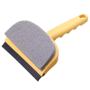 Dual Purpose Wiper Glass Brush Scraping and Washing Window Cleaner for Household Dining Table Glass Cleaning Tool