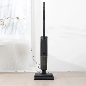 Dual-Sided Edge-Cleaning Wet Dry Vacuum Mop with 170-Degree Lay-Flat Function