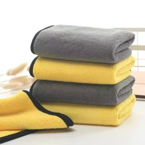 Dual Tone Microfiber Cloth for Kitchen Car Detailing Smooth Surface Gentle Touch Warp Knit Technology Anti Pilling Multipurpose