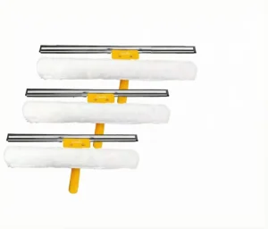 Dual-Use Window Cleaner with Squeegee and Microfiber Pad for Home, Car and Bathroom Glass