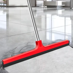 Durable Eco-Friendly EVA Plastic Straight Handle Floor Squeegee for Patio Use