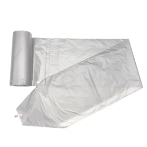 Durable HDPE Square-Bottom Garbage Bags, Heat-Seal Bakery Packaging Bags with Hot Stamping
