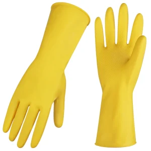 Durable Latex Household Gloves, Waterproof, for Dishwashing, Laundry, Kitchen Work and Handling