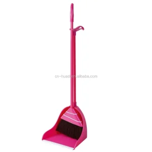 Durable Long Handled Dustpan and Broom Folding Broom and Dustpan Set HD5810