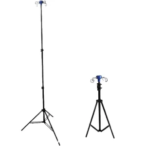 Durable Modern Portable Foldable Steel IV Pole Stand Height Adjustable Infusion Drip Stand Hospital Furniture