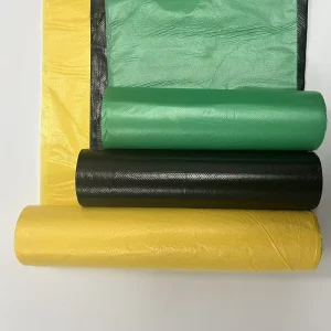 Durable PE Mesh Trash Garbage Bags 5-10-20 Lbs Heat Seal Gravure Printed Custom Logo for Home Kitchen Yard Waste