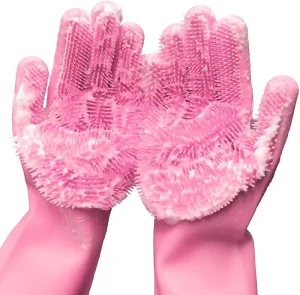 Durable Reusable Waterproof Silicone Latex Rubber Household Dishwashing Gloves