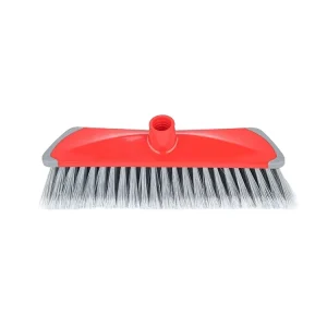 Durable Soft PP Flagged Bristle Metal Handle Triangle Sweeping Head Floor Broom for Household Cleaning
