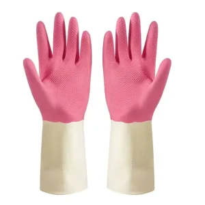 Durable Waterproof Long Latex Rubber Kitchen Cleaning and Dishwashing Gloves