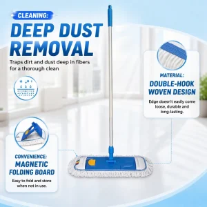 Dust Mop Head Wet Cotton Rotary Flat Spray Mop Replacement Refill Microfiber Twist Mop Pad