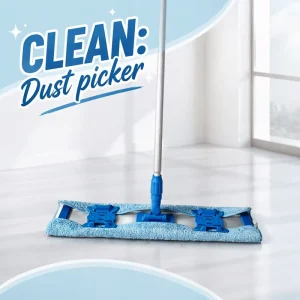 Dust-Picker Clip Flat Mop for Household Indoor Hard Floor Cleaning