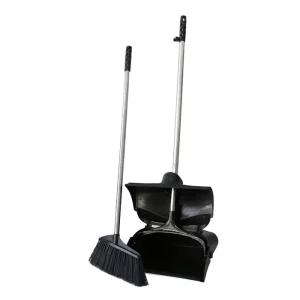 Dustpan Broom Combo Broom With Dustpan Lobby Dustpan and Broom Set With Plastic Brush Foldable
