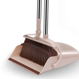 Dustpan Set Telescopic Long Handle Broom With Dust Pan Combo Brooms & Dustpans Teeth Stand up Brush Broom and Dustpan Set