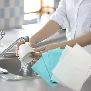 ECO Friendly Disposable Dishwasher Detergent Sheet Lemon Scented Natural Biodegradable Convenient Dishwashing Tablets