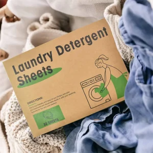 ECO friendly Laundry Detergent Sheets OEM Biodegradable Plant Extract Based Unscented Laundry Sheets
