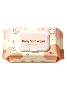 EDI Pure Water Baby Wipes Anti Allergy Portable Customizable Cleaning Wipes