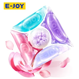 EJOY OEM ODM 5 Chamber Eco Friendly Gel Laundry Pods 5 in 1 Stain Removal Whitening Softening Fragrance Antibacterial Factory
