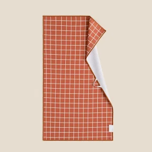 EM Factory Sales High Quality Microfiber Waffle Woven Tea Towels Custom Logo Sublimation Blanks Quick Dry White Kitchen Towel
