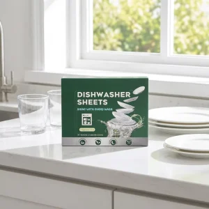 EPR Registered Eco Friendly Dishwasher Detergent Sheets Biodegradable Plant Based Dishwashing Strips