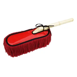 ESD Waxed Cotton Car Duster Brush with Wooden Handle