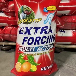 EXTRA FORCING 1OKG Good Quality with Rich Foam Washing Powder Detergent Eco friendly and Biodegradable Laundry Detergent
