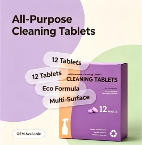 Earth Friendly Refill & Reuse Cleaning Tablets Sustainable All in One Home Maintenance System Multipurpose Cleaning Tablets