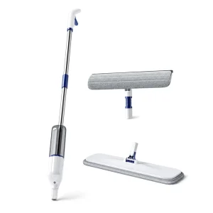 Easy Clean Spray Window Cleaner Stainless Steel Handle Silicone Squeegee Microfiber Pad Glass Cleaning Tool