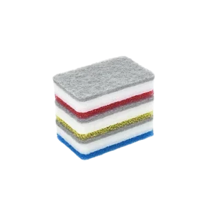 Easy-Handle Durable 3-Layer Washing Sponge Scouring Pad for Household Cleaning