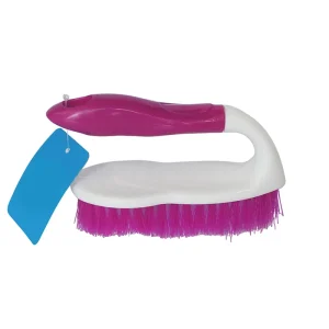 Easy Store U style Plastic Handle Scrub Brush Heavy Duty Stiff Bristles Cleaning Brush Kitchen Bath Floor Home Cleaning Products
