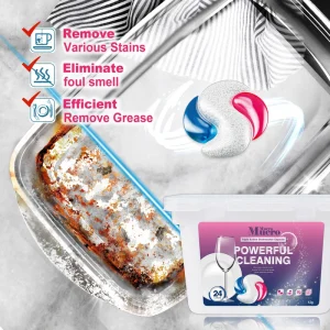 Eco Concentrated Formula Dishwasher Capsule Ultimate Clean Dishwashing Powder Capsules