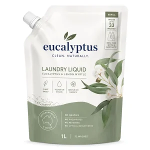 Eco Custom Printed Spout Refill Pouch for Laundry Detergent Fabric Softener & Care Products