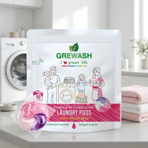 Eco-Friendly 12g/15g Laundry Detergent Pods Oxy Bulk Washing Pods Long-Lasting Fragrance Disposable Capsules