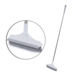 Eco Friendly 2 in 1 Floor Scrub Brush with Detachable Heads and Hanging Hole for Household Cleaning