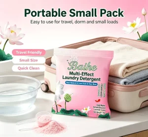 Eco-Friendly 50g Concentrated Portable Laundry Detergent Powder 13%-15%