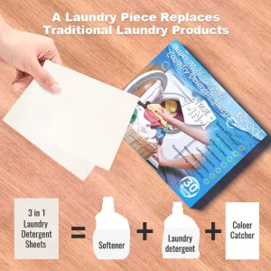 Eco-Friendly 7-in-1 Concentrated Liquidless Laundry Detergent Soap Strips