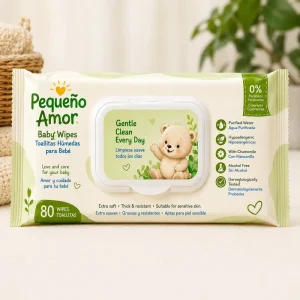 Eco Friendly Alcohol Free Baby Wipes for Babies Individually Wrapped Antibacterial Non Woven OEM Private Label