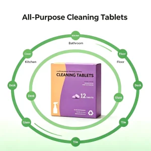 Eco Friendly All Purpose Cleaner Tablets Fast Dissolving Multi Surface Cleaning Tablets for Home