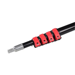 Eco Friendly Aluminum Extendable Telescopic Poles for Solar Panel Window Cleaning Disposable Spring Button Lock