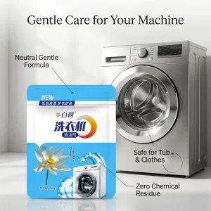 Eco Friendly Baby Safe Washing Machine Cleaner Non Toxic Bio Enzyme Drum Cleaner for Sensitive Skin 250g