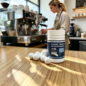 Eco Friendly Ball Coffee Machine Cleaning Tablets Solid Form OEM ODM Factory Group Head