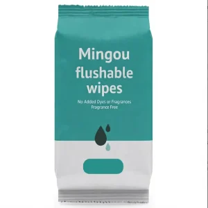 Eco-Friendly Bamboo Flushable Fragrance-Free Extra-Soft Body Cleansing Wipes, 80 pcs