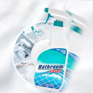 Eco Friendly Bathroom Cleaner Liquid Spray for Deep Toilet Bowl Cleaning Stain Removal & Odor Freshening