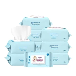 Eco Friendly Biodegradable Baby Wipes Unscented Pure Water Hypoallergenic Cleansing Wet Tissues for Babies
