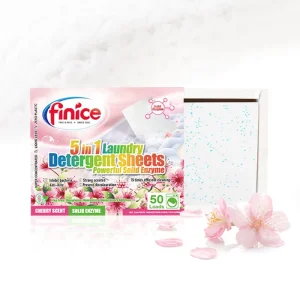 Eco-Friendly Biodegradable Cherry Blossom Scent Laundry Detergent Sheets