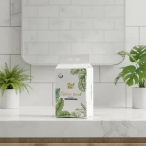 Eco Friendly Biodegradable Cotton Face Towel 70gsm Soft Touch 3D Pearl Pattern Facial Cleansing Dry Wet Dual