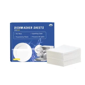 Eco Friendly Biodegradable Dishwasher Detergent Sheets Solid Paper 15-30% Active Ingredients for Cleaning Dishes Convenient